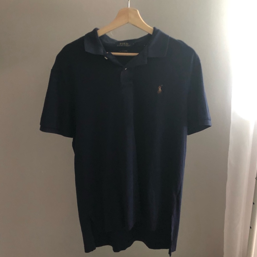 Soft navy blue polo